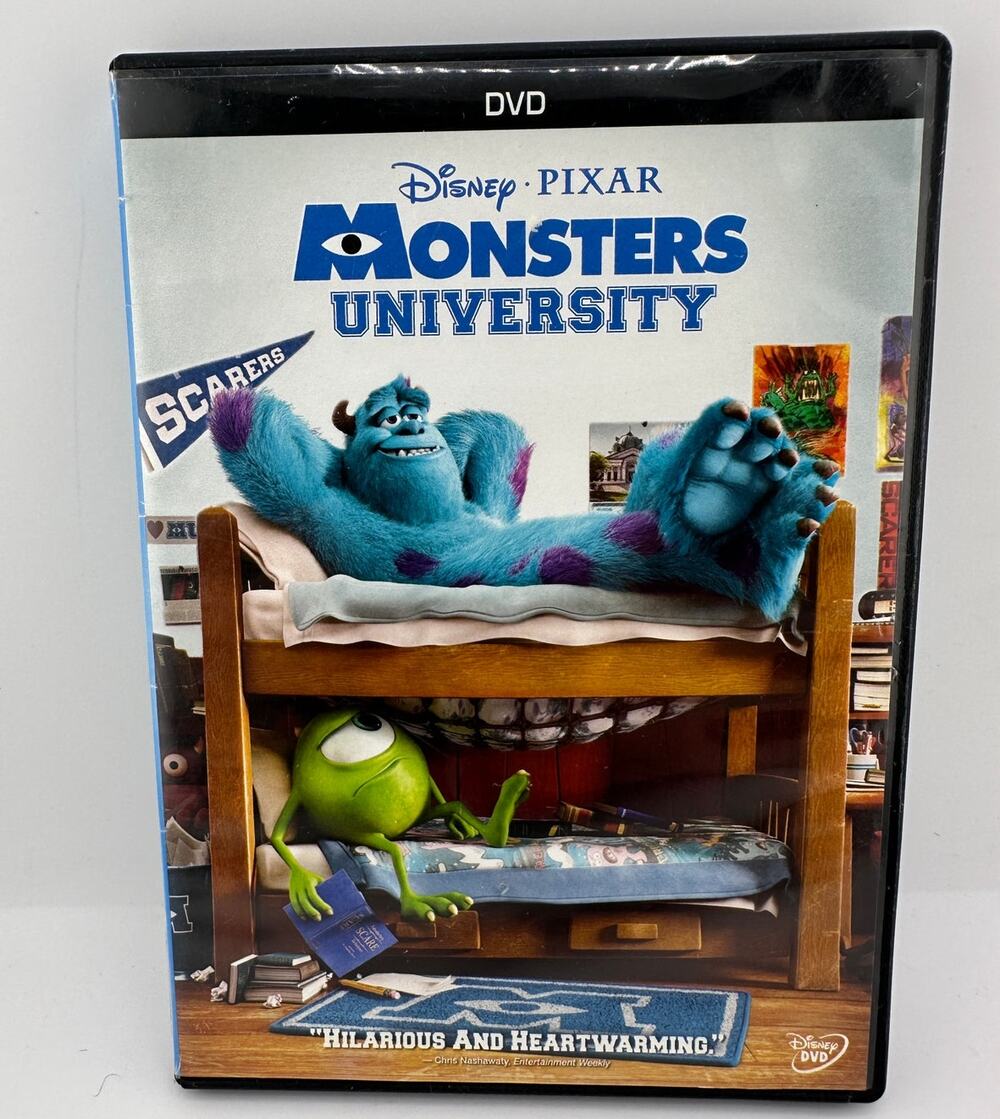 Monsters University DVD Disney Pixar 2013 Mike Sulley Family Movie